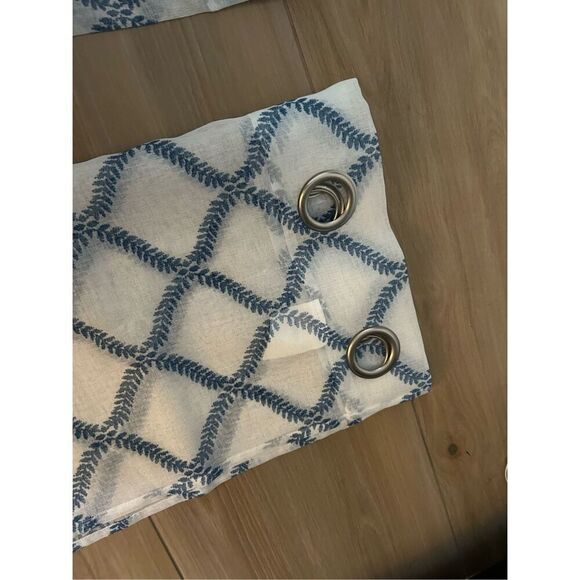 NEW 2 Panels Curtains Sheer Light Filtering 63” L X 40” W - Picture 3 of 3